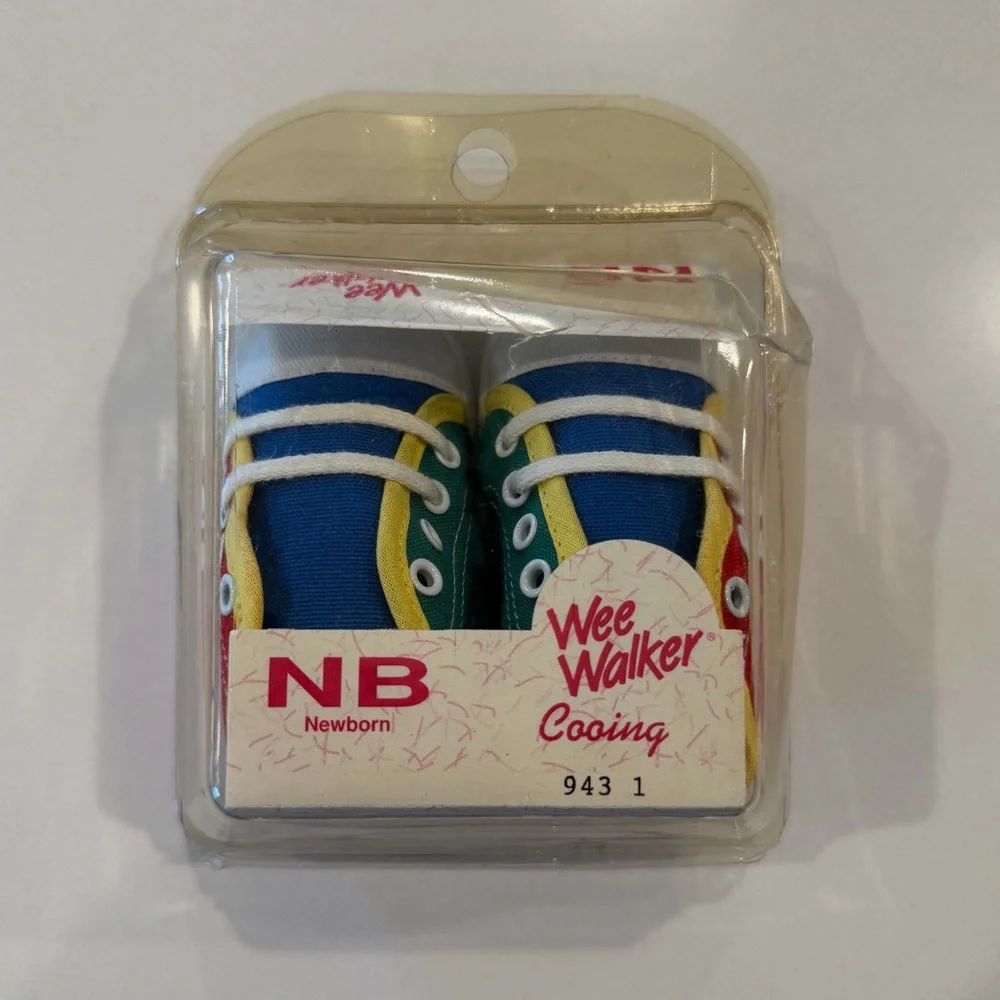 Vintage Wee Walker Newborn Baby Shoes NEW Size Newborn‎